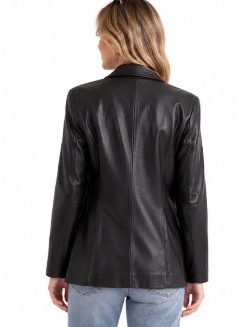 Danier Women's Black Leather Jacket Size Size S - Picture 2 of 11
